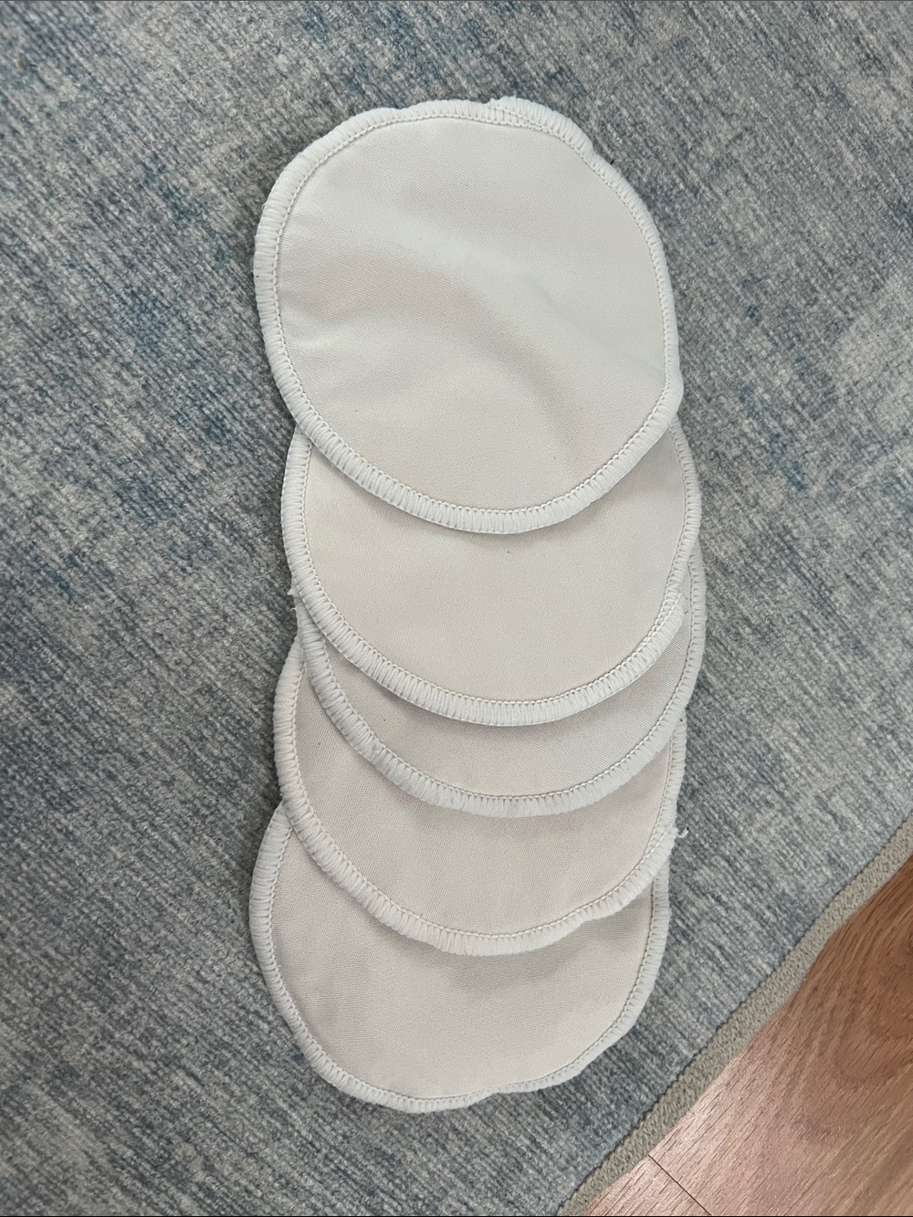 Unbranded White Baby Reusable Nursing Pads - Soft Absorbent Pack